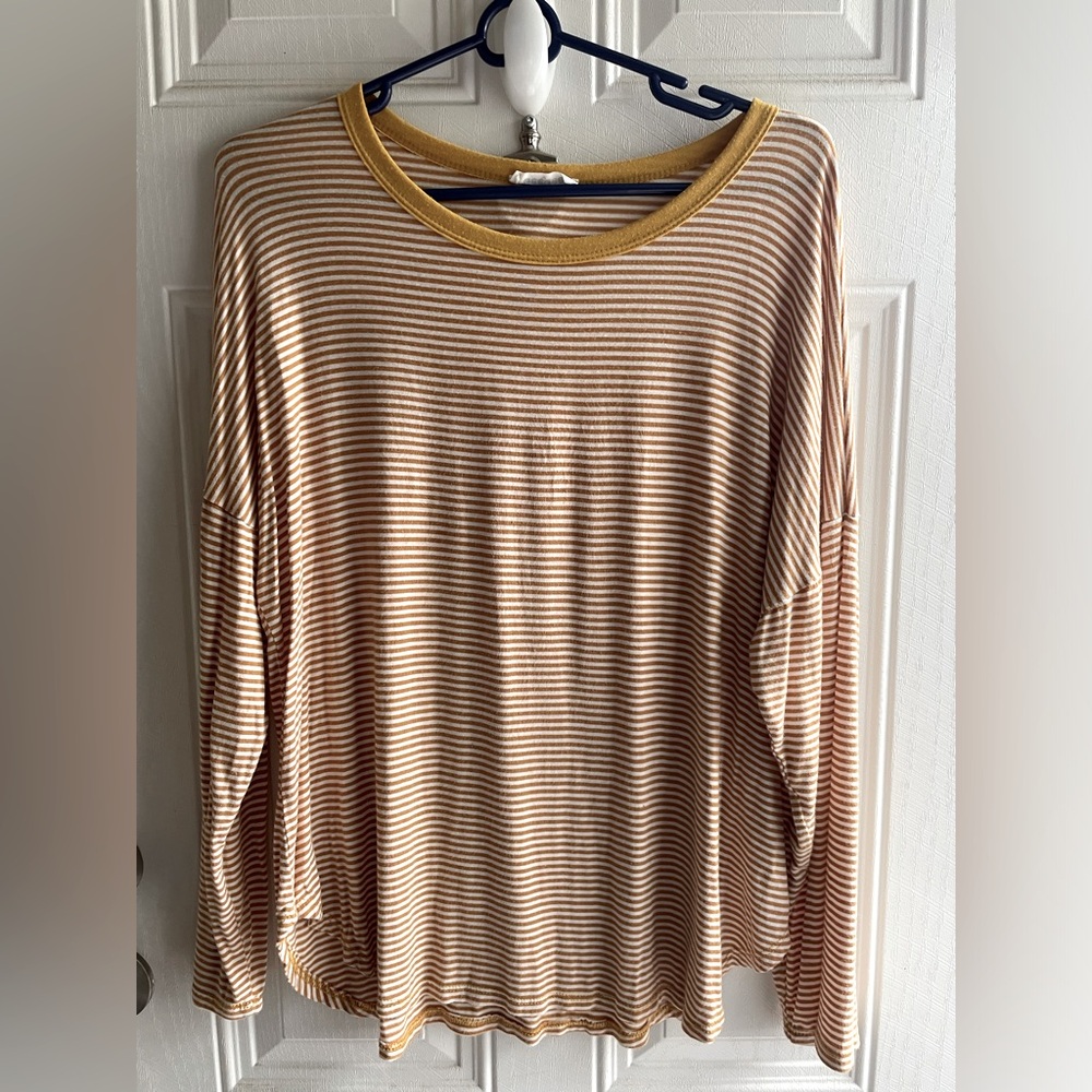 Striped long sleeve tee